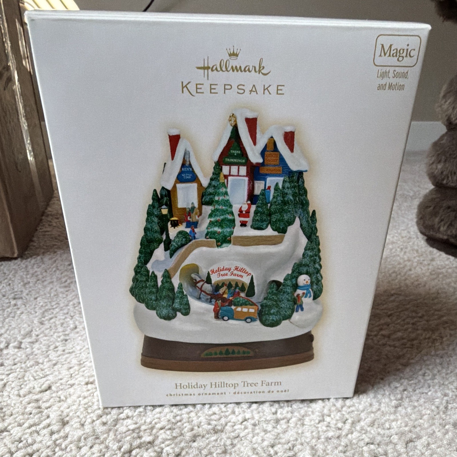 Hallmark Keepsake Holiday Hilltop Tree Farm Magic Light and Sound Motion Feature Hallmark Keepsake Holiday Hilltop Tree Farm Magic Light and Sound Motion Feature