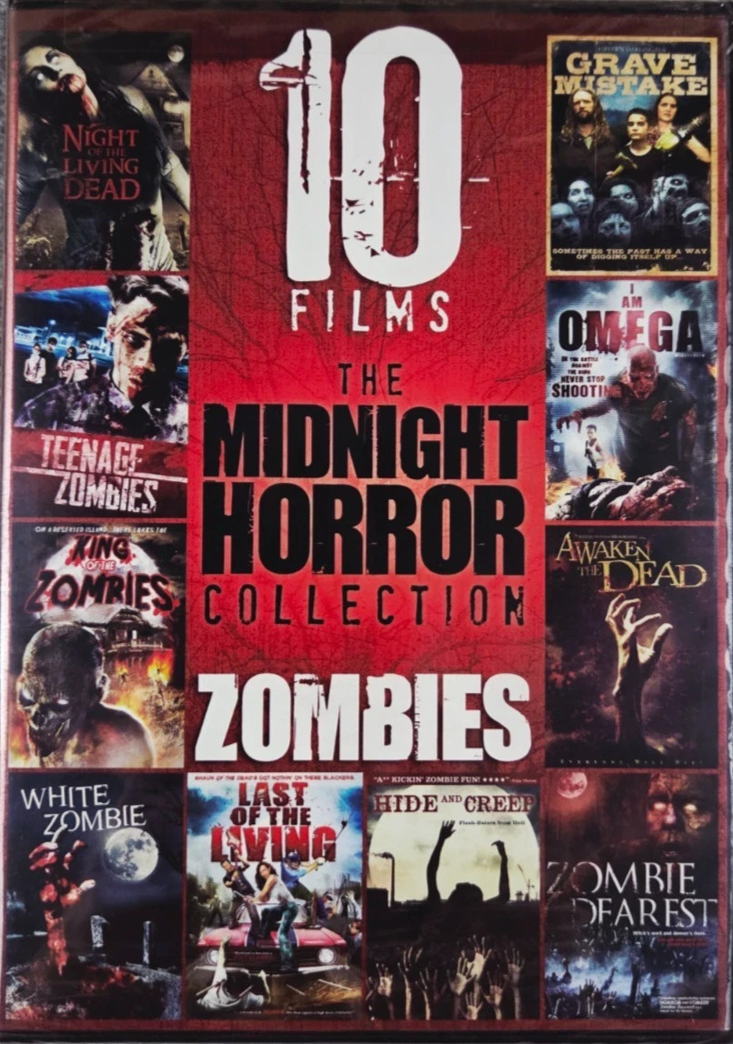 10 Films The Midnight Horror Collection: Zombies 2 DVD Set Horror Movie