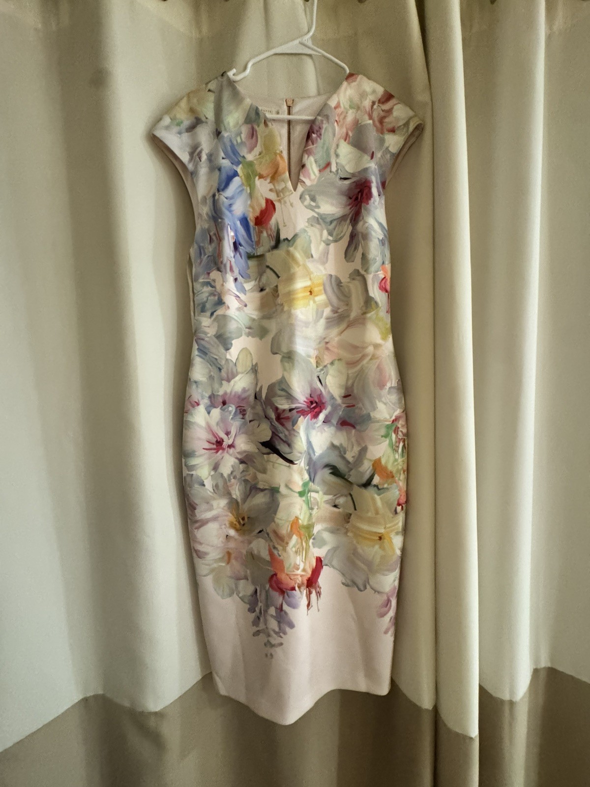 Ted Baker Arienne Hanging Garden Floral Midi Pencil Dress size 5 Occasion Ted Baker Arienne Hanging Garden Floral Midi Pencil Dress size 5 Occasion