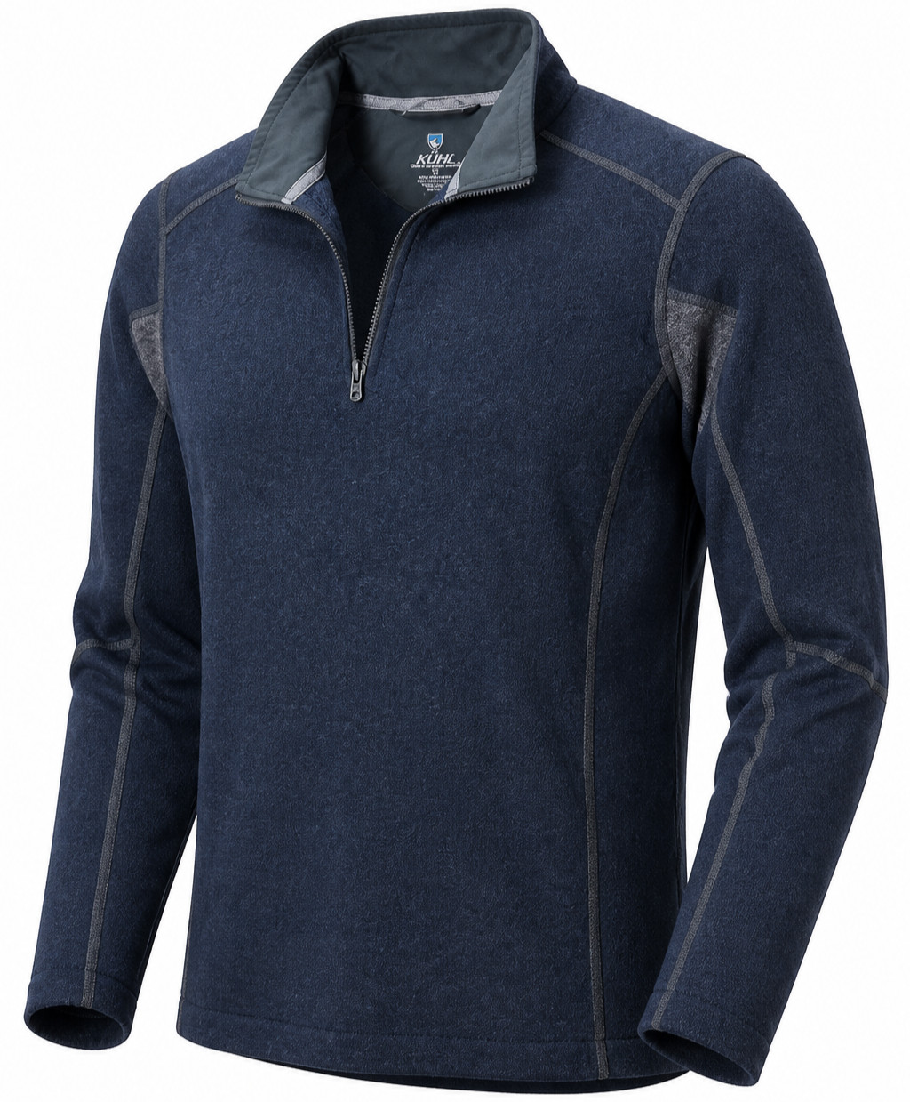 Kuhl Revel 1/4 Zip Pull Over Men’s M Black Gray Kashmira Fleece Hiking 3007
