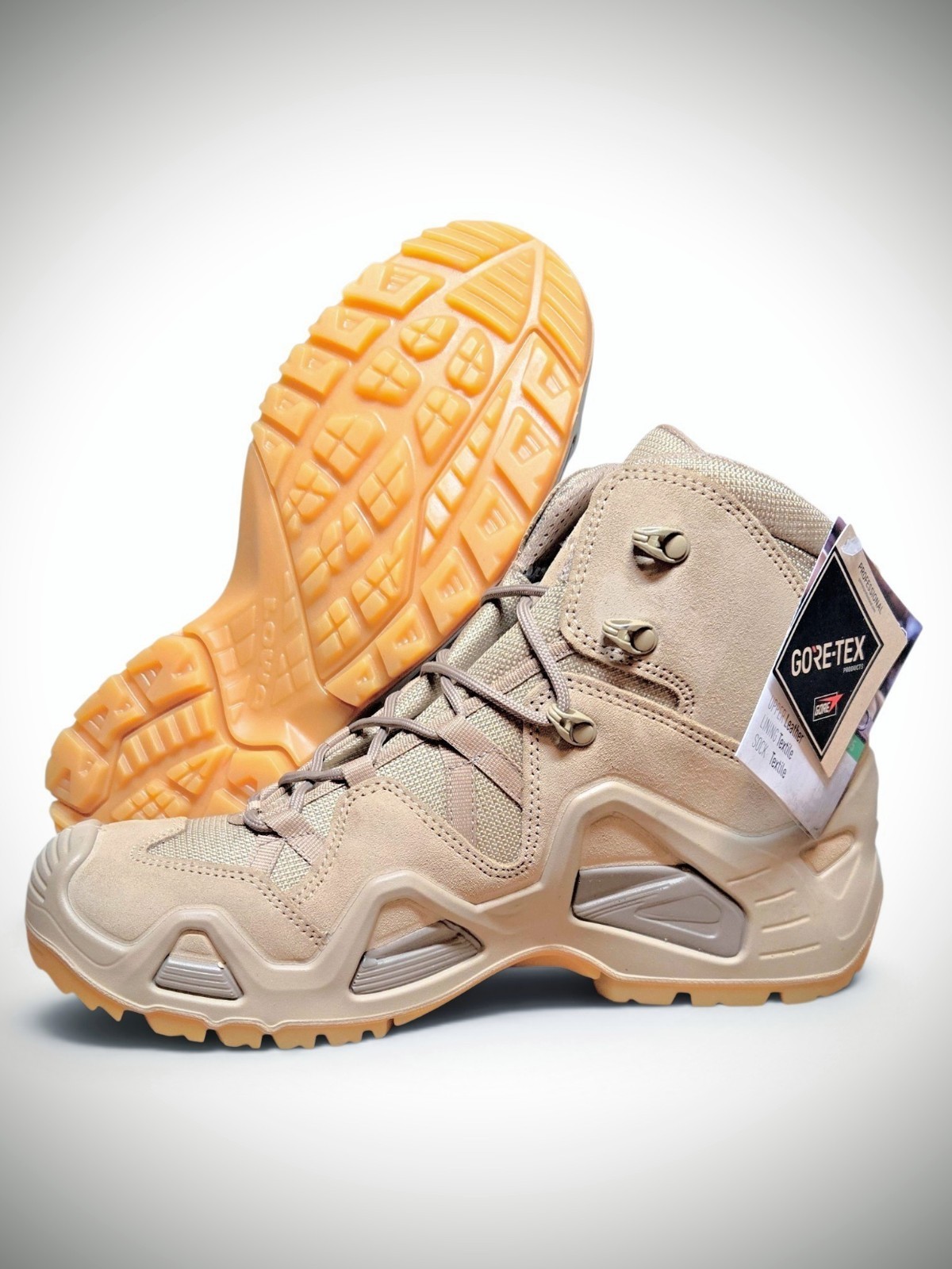 NEW LOWA Men\'s 12 Zephyr GTX Mid TF Desert OP Task Force Combat Boots Waterproof
