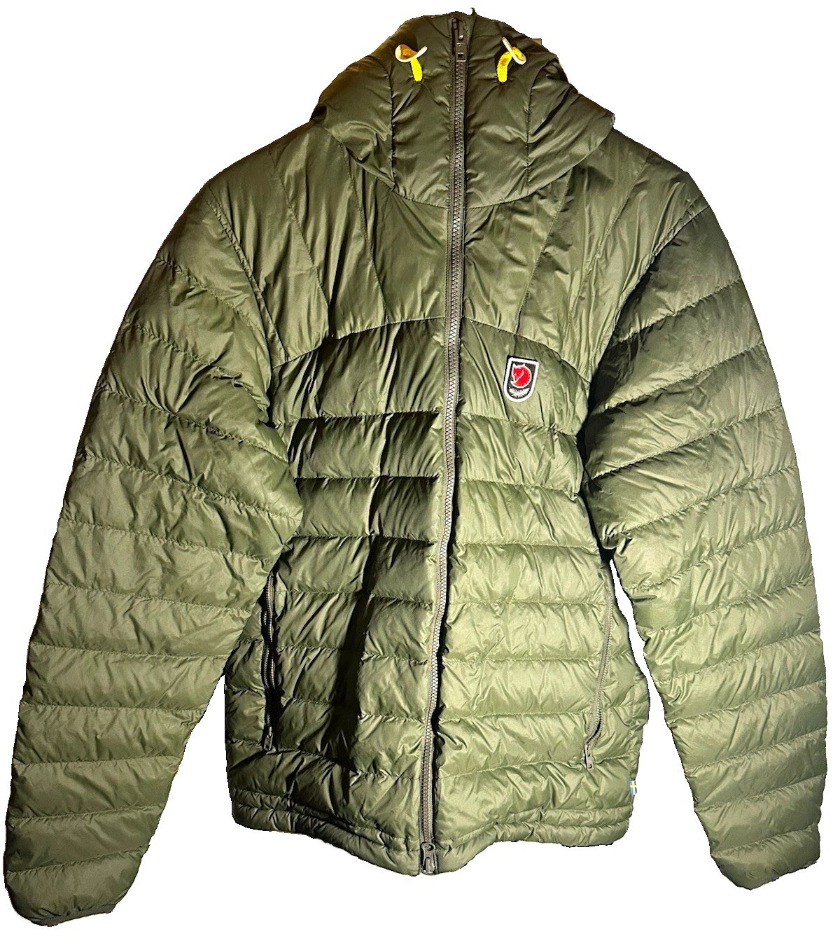 Fjällräven 1974 Expedition Series 700 Fill Down Hooded Zip Puffer Jacket M