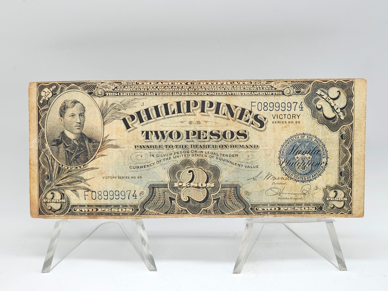 Series No. 66 2 Peso Philippines \