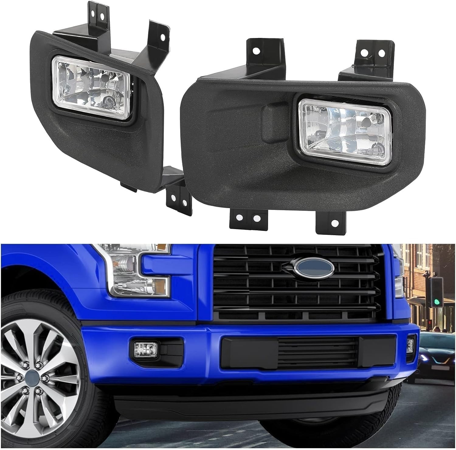 1 Par Faros antiniebla Bombillas halógenas para Ford F150 2015-2017