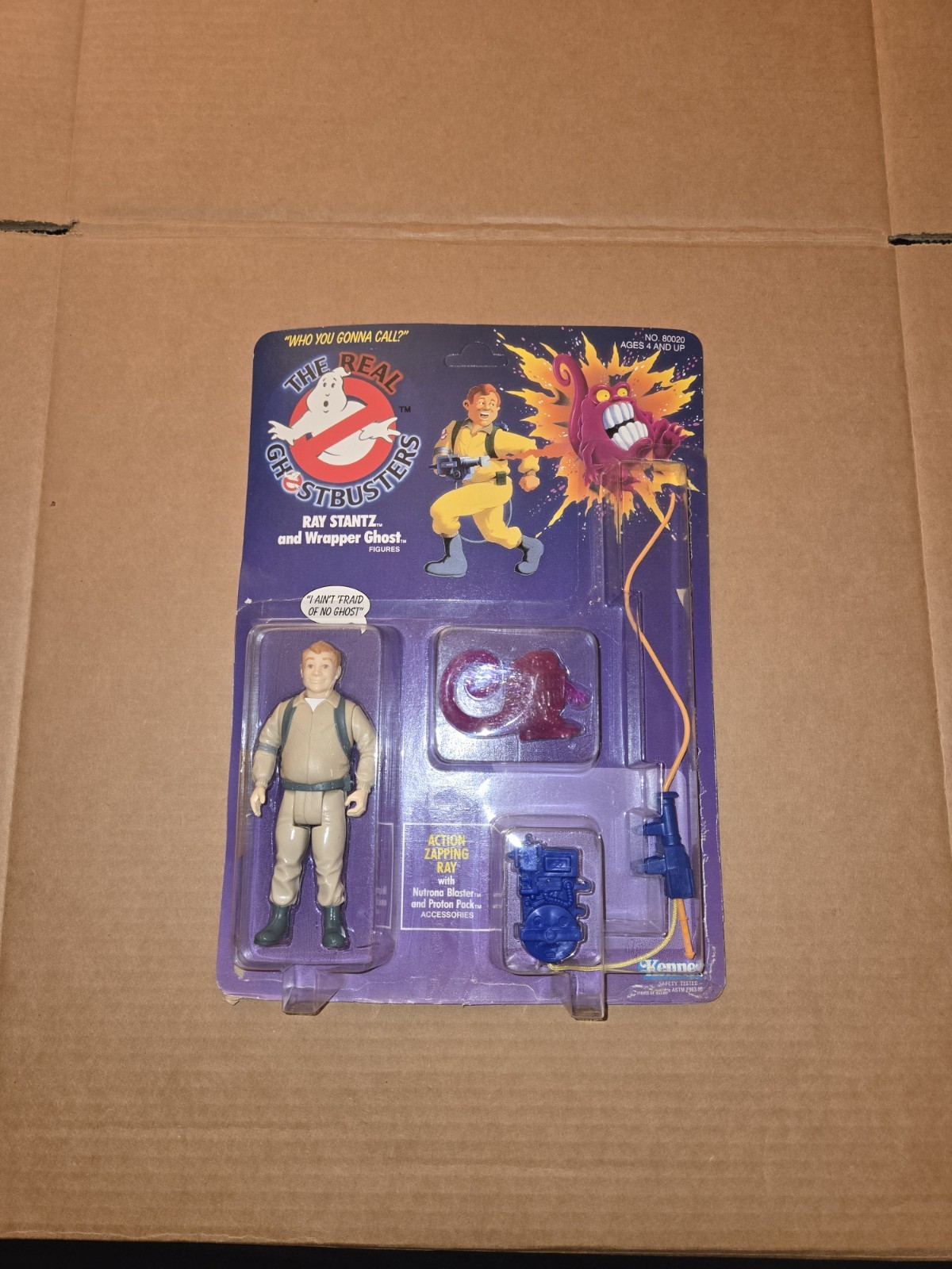 Vintage 1986 Kenner REAL Ghostbusters Ray Stantz NEW OPEN BOX UNUSED 1st Release