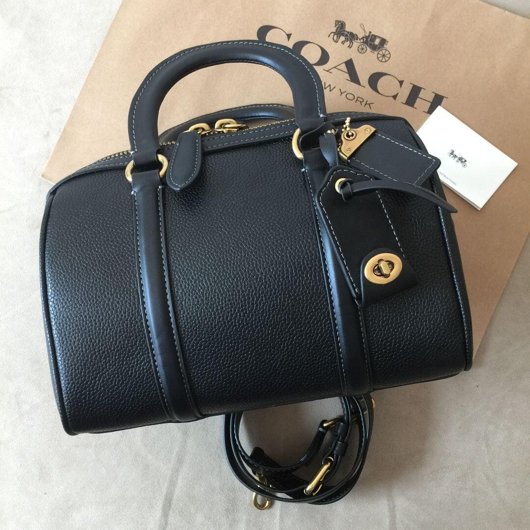 COACH  Ruby Satchel 25 Color Block Shoulder Black C8530 Outlet NEW