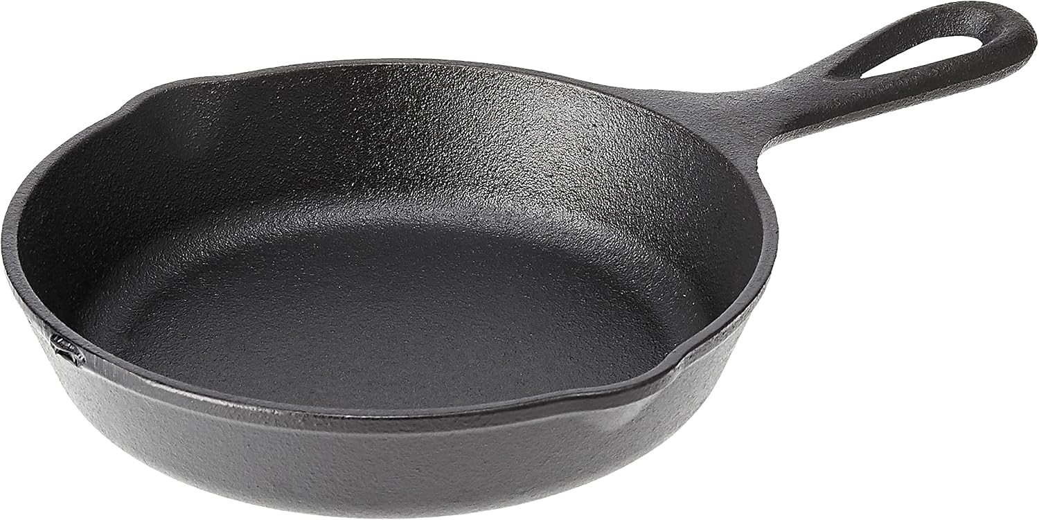 Lodge 6-1/2 Inch Cast Iron Pre-Seasoned Skillet – 6.5 (1 Count), Black