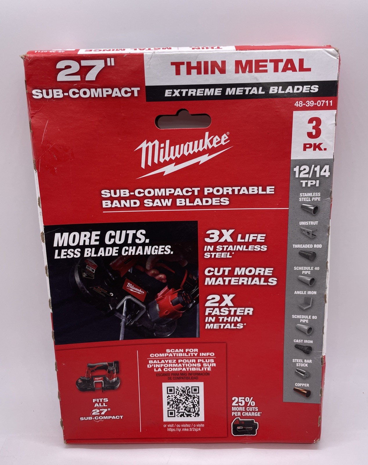 3 Pack - Milwaukee 48-39-0711 27\