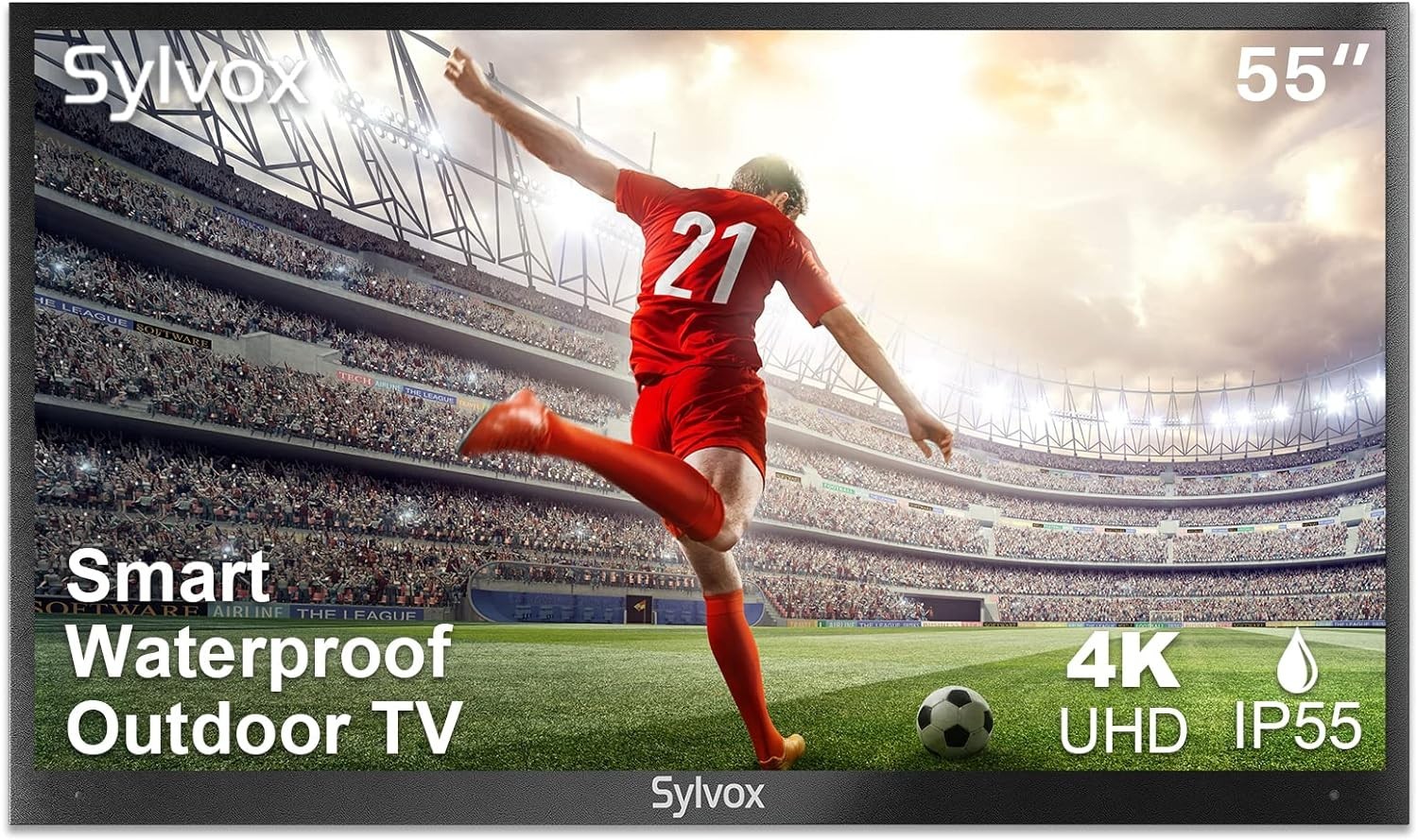 Sylvox 55in Smart Waterproof Outdoor TV 4K UHD IP55 Wireless and 1000Nits US Sylvox 55in Smart Waterproof Outdoor TV 4K UHD IP55 Wireless and 1000Nits US