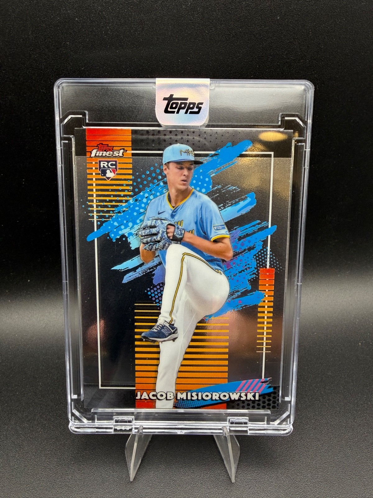 Jacob Misiorowski RARE TOPPS FINEST INVESTMENT ROOKIE CARD Brewers SP RC