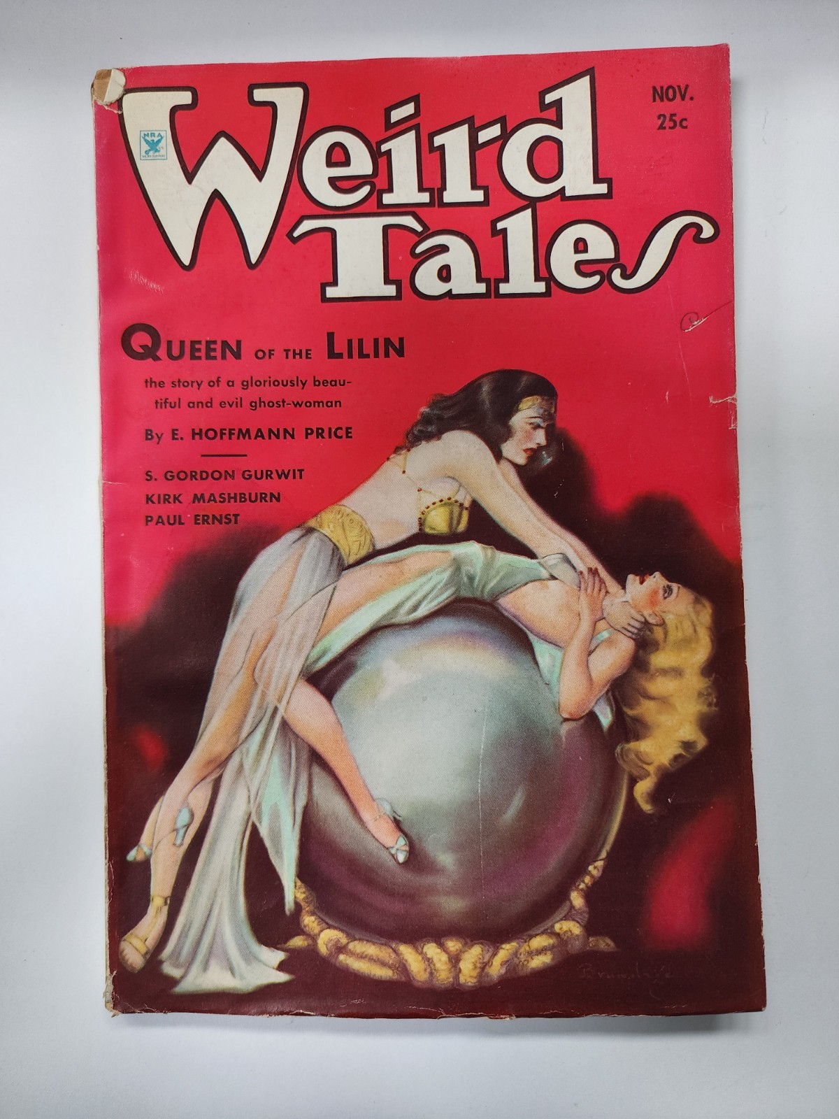 Weird Tales, Nov. 1934, Very Good Condition, Featuring E. Hoffman Price