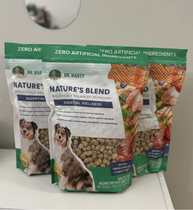 Dr. Marty Nature's Blend Freeze-Dried Raw Dog Food 48 oz (3 Bags x 16 oz)