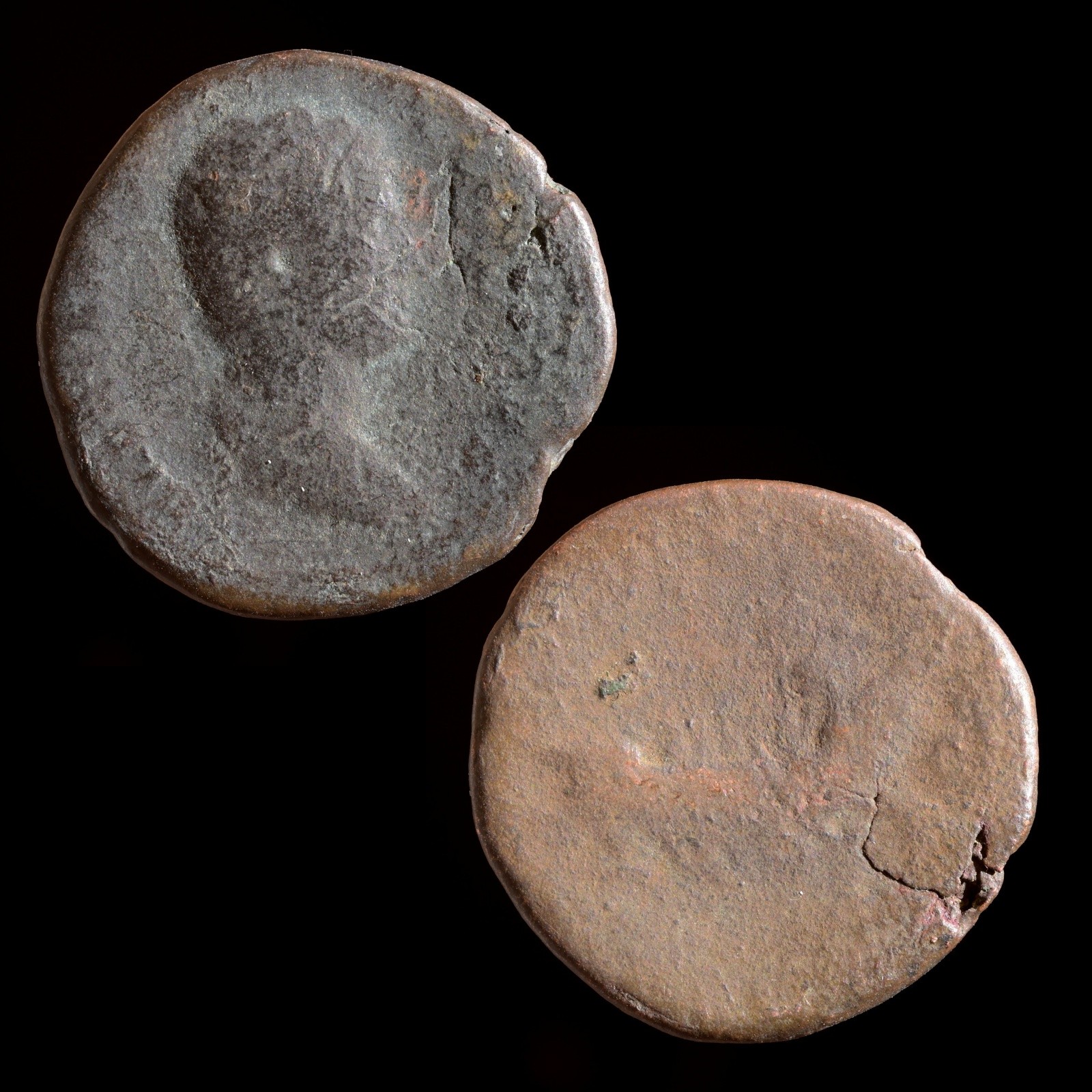 Ancient Roman Empire Hadrian AE As Coin 117-138 AD Authentic Bronze Ancient Roman Empire Hadrian AE As Coin 117-138 AD Authentic Bronze
