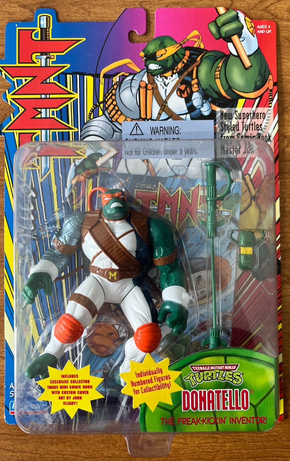 Very Rare 1995 Teenage Mutant Ninja Turtles Jim Lee Error Figure Michaelangelo