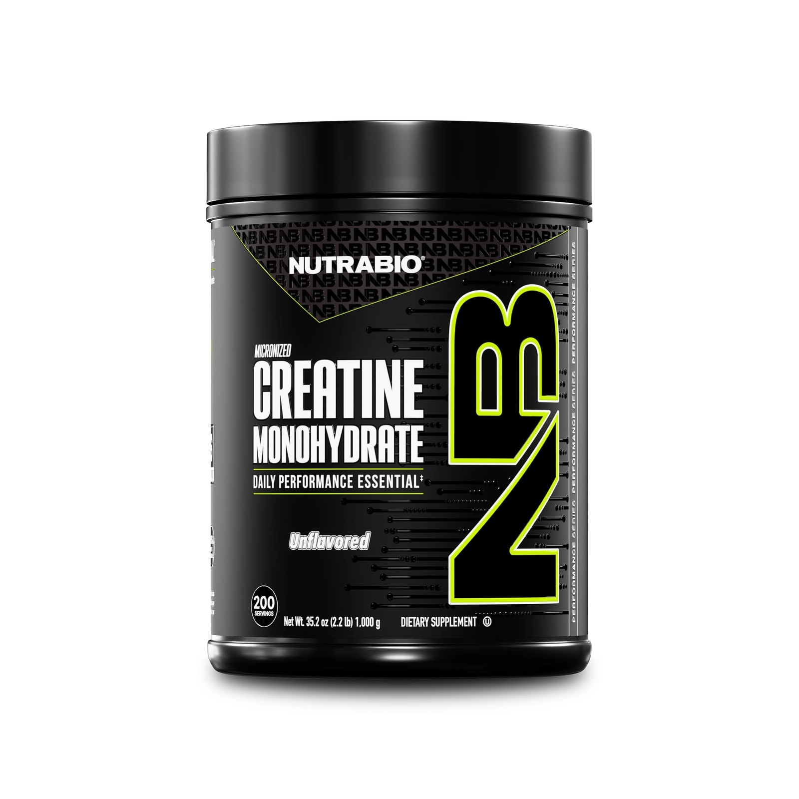 NutraBio Pure Micronized Creatine Monohydrate Powder Supplement, Unflavored, ...