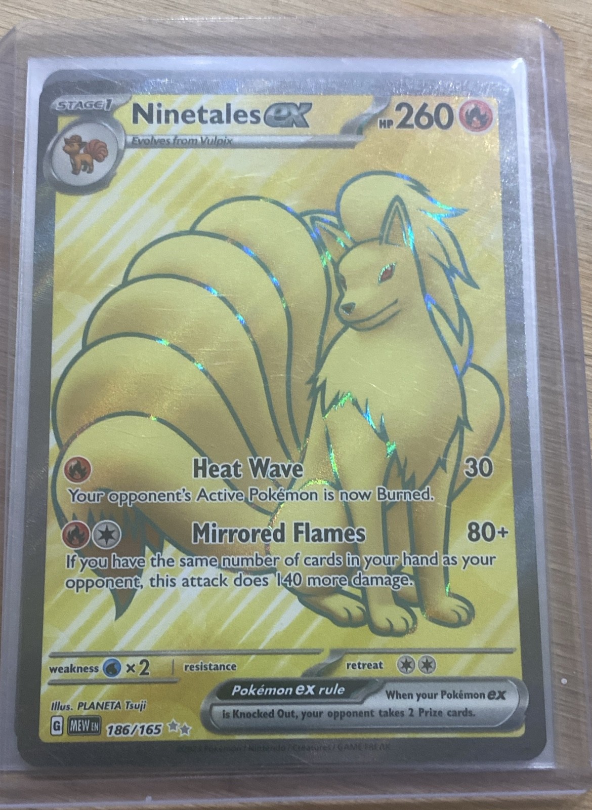 Ninetales ex 186/165 Sv: Scarlet & Violet 151 Holo