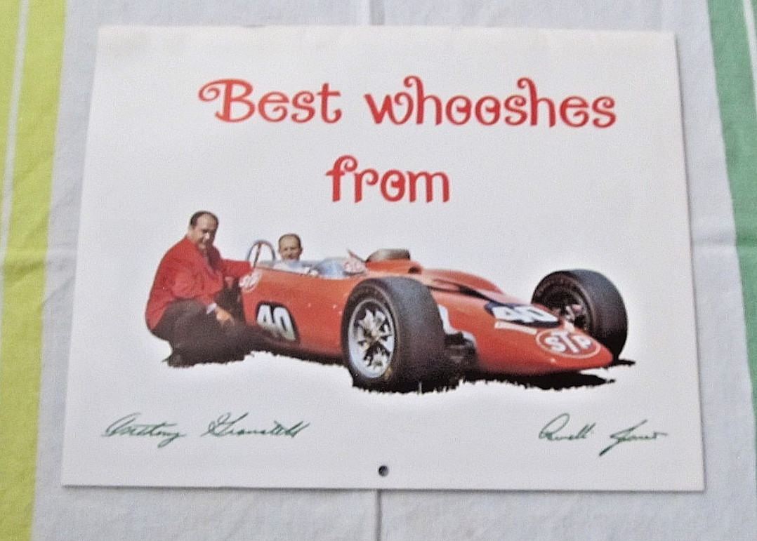 Vintage 1968/69 Best Whooshes from STP Calander with the top race cars & racers