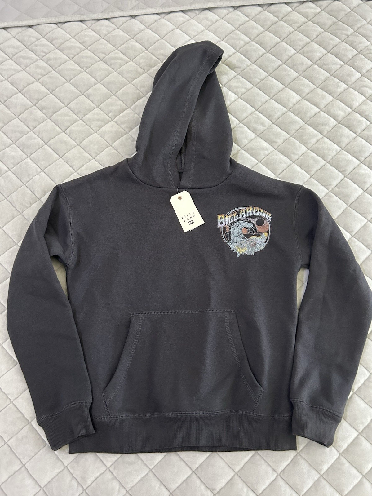 Youth Billabong Black Hoodie New Size Medium Surf Skate