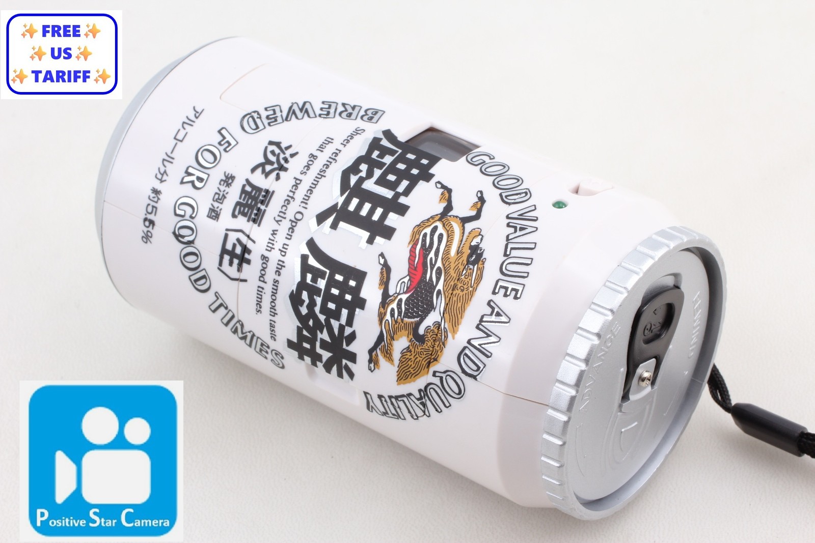 🎦👀✨Unused✨ KIRIN Beer Can Film Camera Tanrei nama 35mm From JAPAN