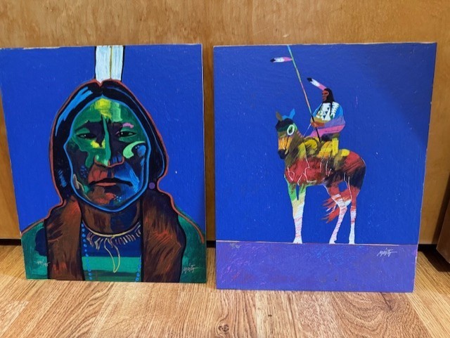 PLAINS SENTINEL/RED CLOUD SUITE   Signed JOHN NIETO Ltd Ed Serigraphs COA 49/195