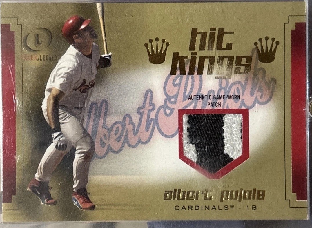 2004 Fleer Legacy - Hit Kings Albert Pujols #HK/AP Patch /50 (MEM)