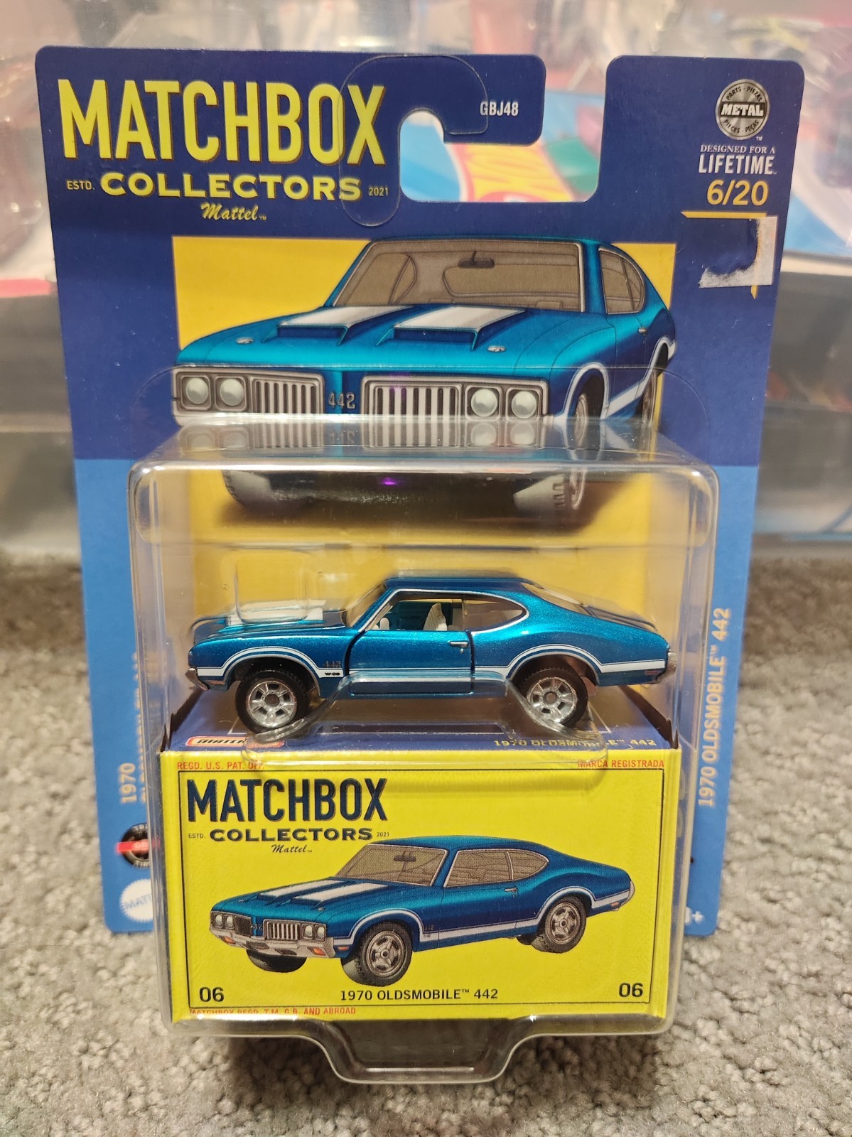 2024 Matchbox Collectors Series *1970 OLDSMOBILE 442* Blue 6/20 2024 Matchbox Collectors Series *1970 OLDSMOBILE 442* Blue 6/20