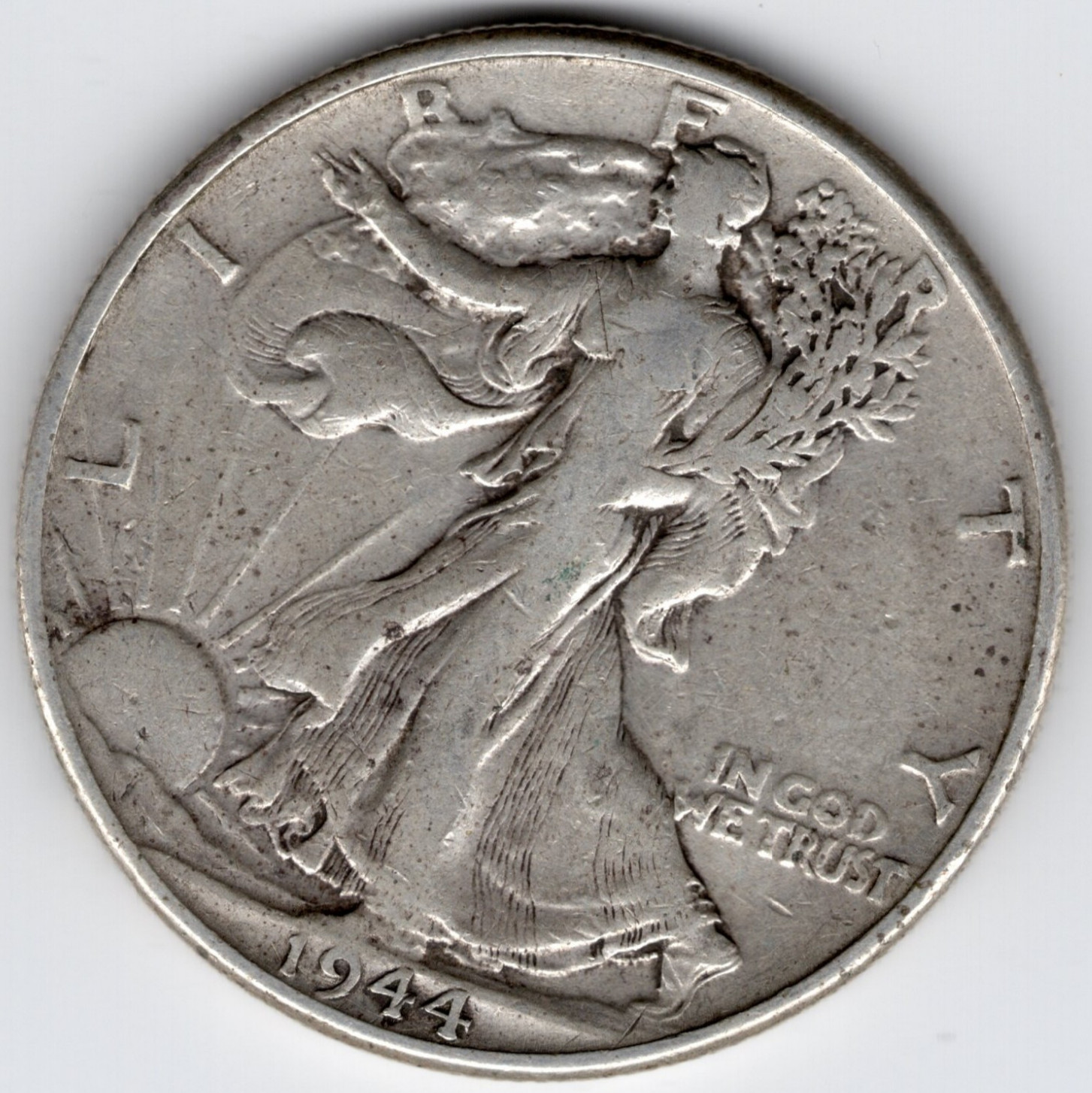 1944 Walking Liberty Circulated Silver Half Dollar 90% Silver ACTUAL COIN SHOWN