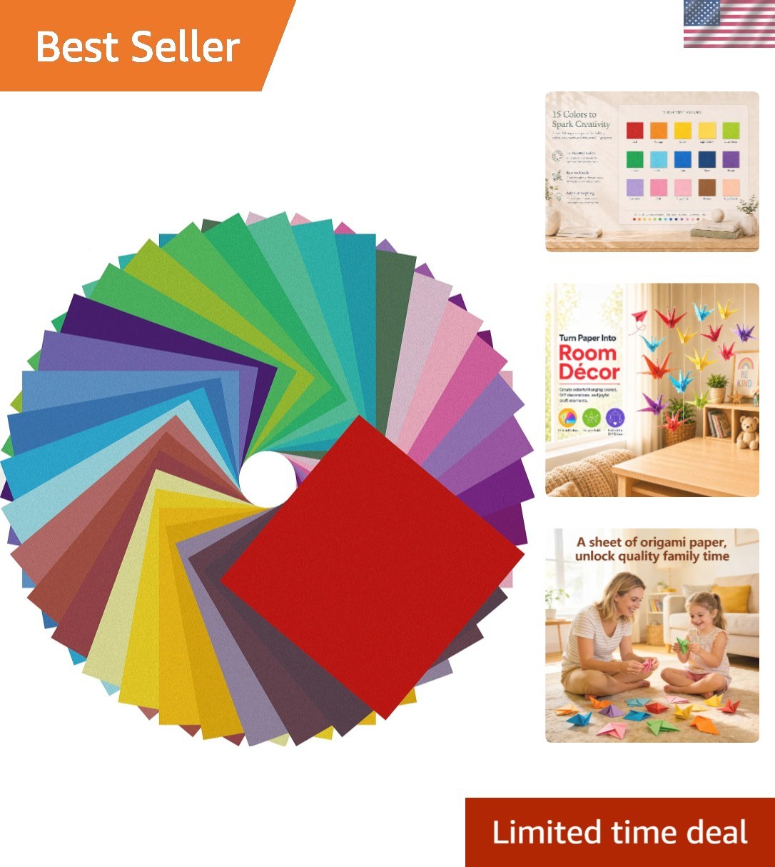 Vibrant Multicolor Origami Paper - 150 Sheets, 8x8 Inch, Crisp Creases & No Fade Vibrant Multicolor Origami Paper - 150 Sheets, 8x8 Inch, Crisp Creases & No Fade
