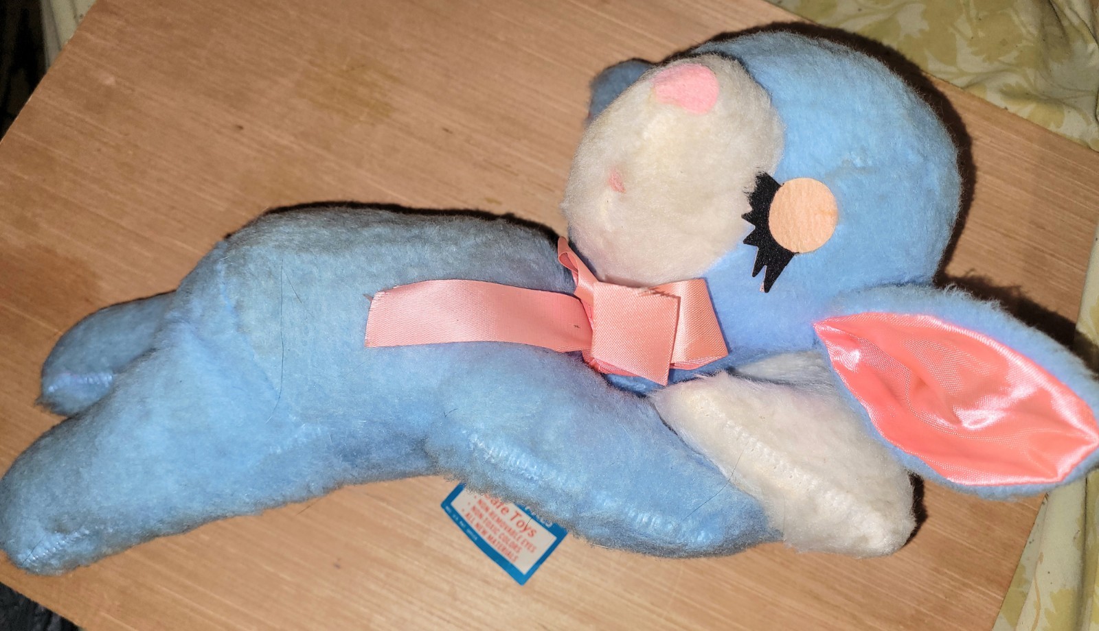 Vintage Plush My Toys Sleeping Lamb With Tag Still Attached Stuffed Animal