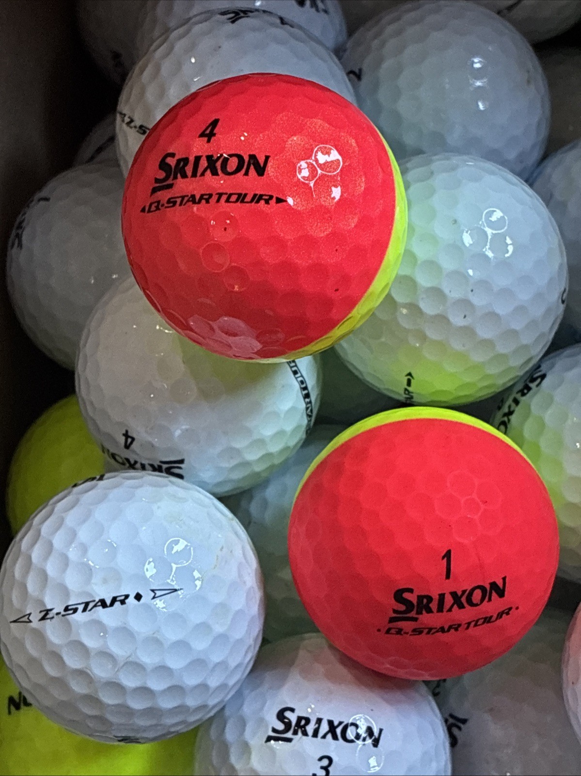 64-Srixon Q-Star & Z-Star Used Golf Balls 4A-5A *FREE SHIP*