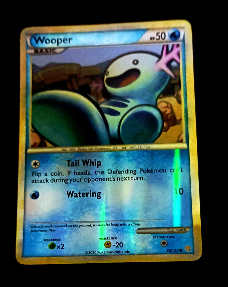 Wooper 88/123 Reverse Holo  HeartGold & SoulSilver LP+ With Free eBay Shipping