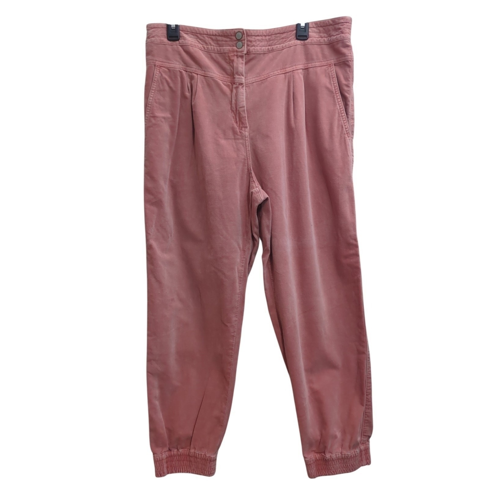 Anthropologie Kalea Cotton Twill Jogger Pants Dusty Pink Large Boho Utility Gorp