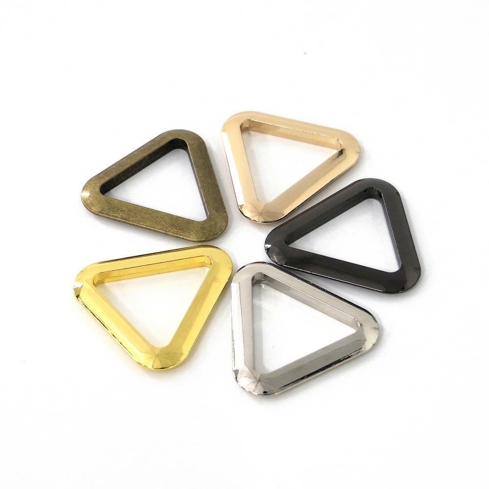 Metal Flat CAST Ring - Triangle alloy for straps,purses,bags,Choose Size & color