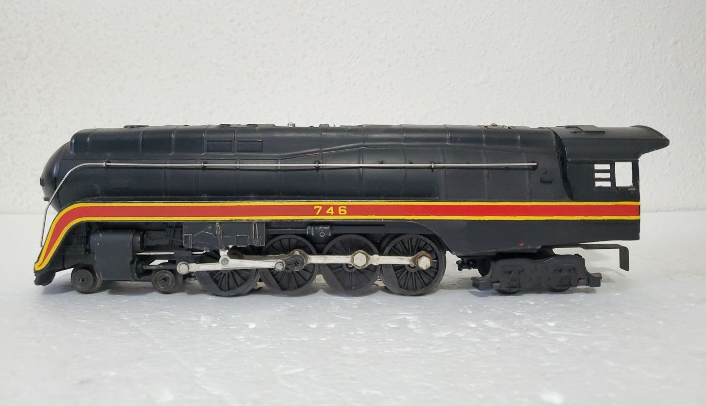 Lionel O Postwar 746 Norfolk & Western Steam Locomotive 4-6-4 w/ Box - AS IS Lionel O Postwar 746 Norfolk & Western Steam Locomotive 4-6-4 w/ Box - AS IS