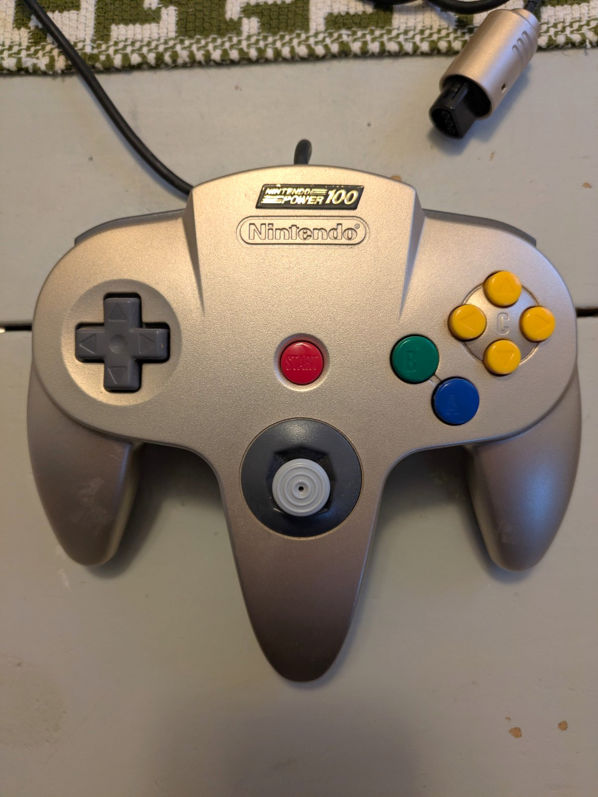 Nintendo N64 Nintendo power 100 Gold Controller Nintendo N64 Nintendo power 100 Gold Controller