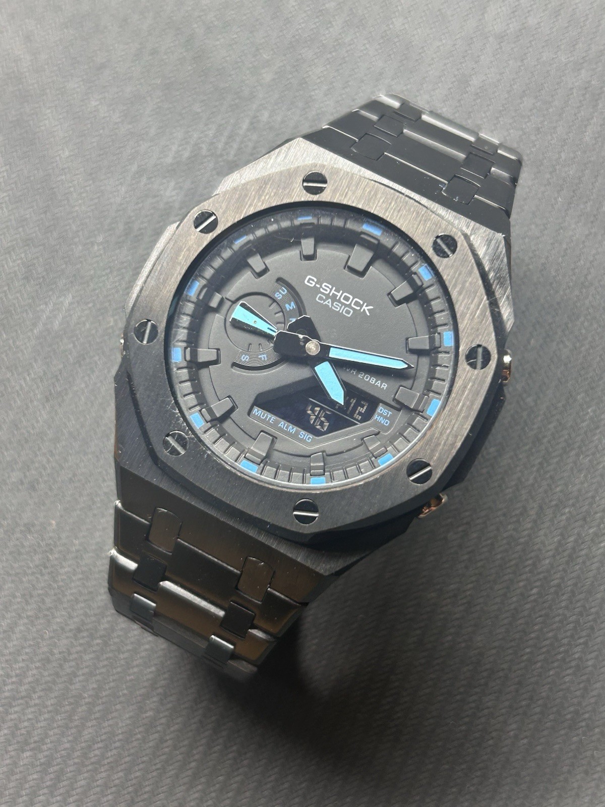 Modified Casio G Shock Mystery Mod Metal Bracelet Or Rubber Options Available Modified Casio G Shock Mystery Mod Metal Bracelet Or Rubber Options Available