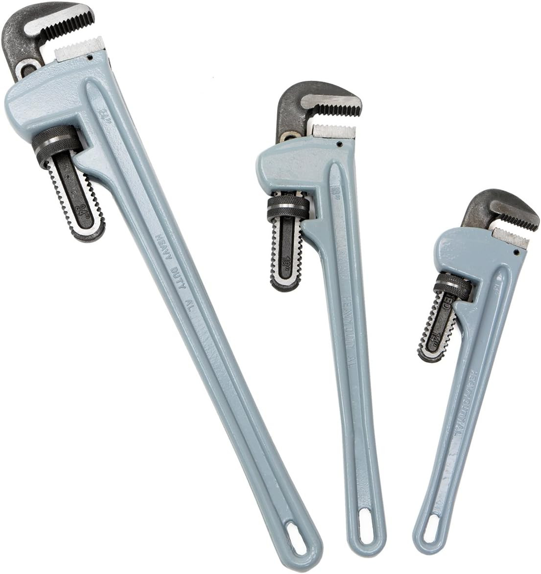 3PCS Aluminum Pipe Wrench Set Adjustable 14\ 3PCS Aluminum Pipe Wrench Set Adjustable 14\