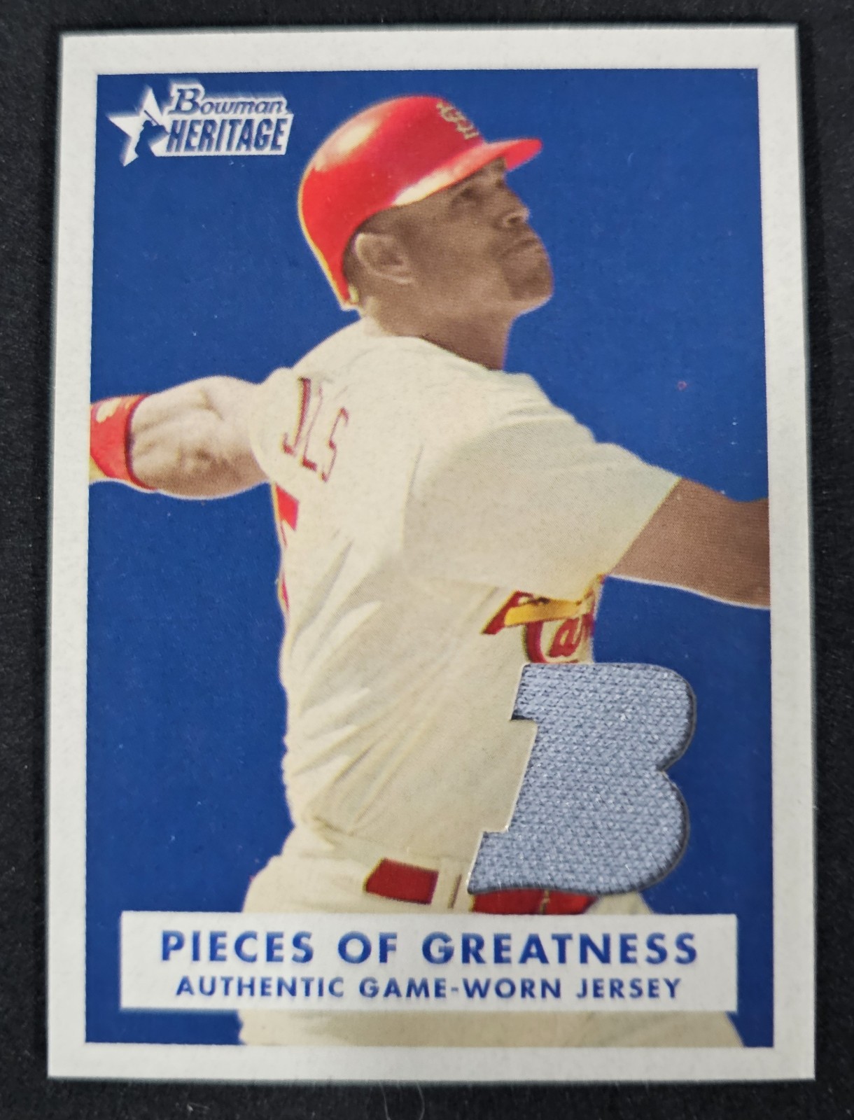 2006 Bowman Heritage - Pieces of Greatness Albert Pujols #PG-AP2 (MEM) 2006 Bowman Heritage - Pieces of Greatness Albert Pujols #PG-AP2 (MEM)