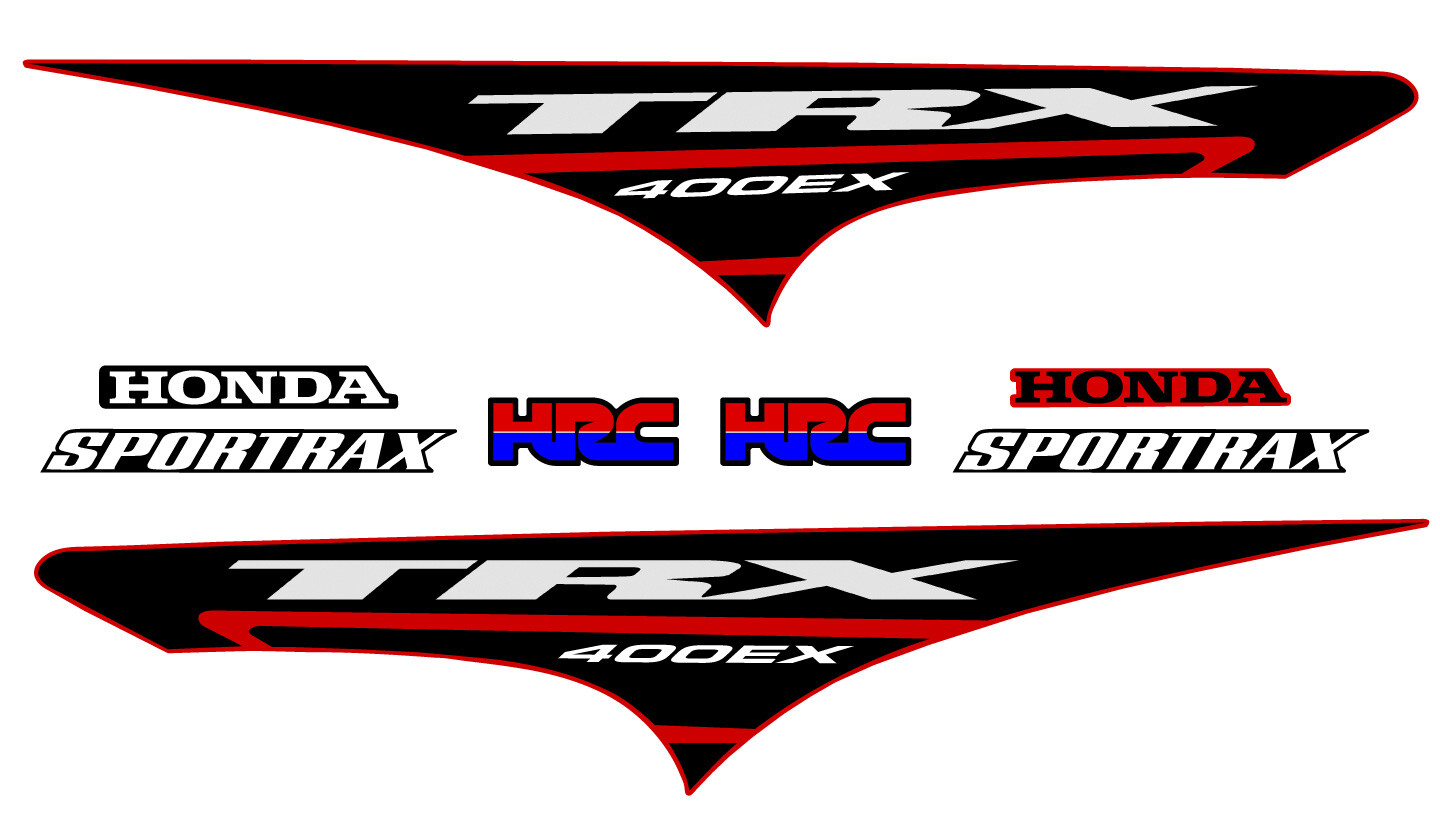 2005 HONDA TRX 400EX Decal Sticker OEM kit Red Yellow Plastic 400 ATV Quad