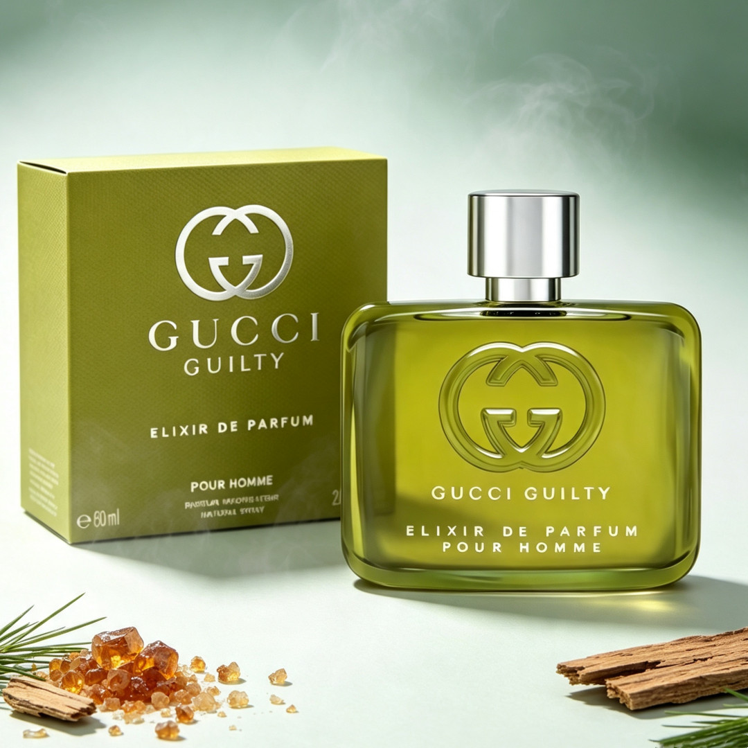 Guilty Elixir De Parfum Pour Homme 2.0 oz Parfum Perfume for Men NEW Sealed