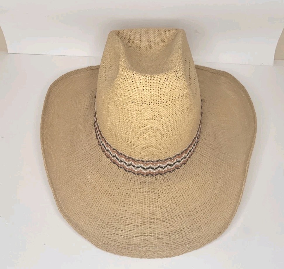 Resistol Stagecoach Self-Conforming Western Straw 7 1/4 Hat - Excellent Cond.