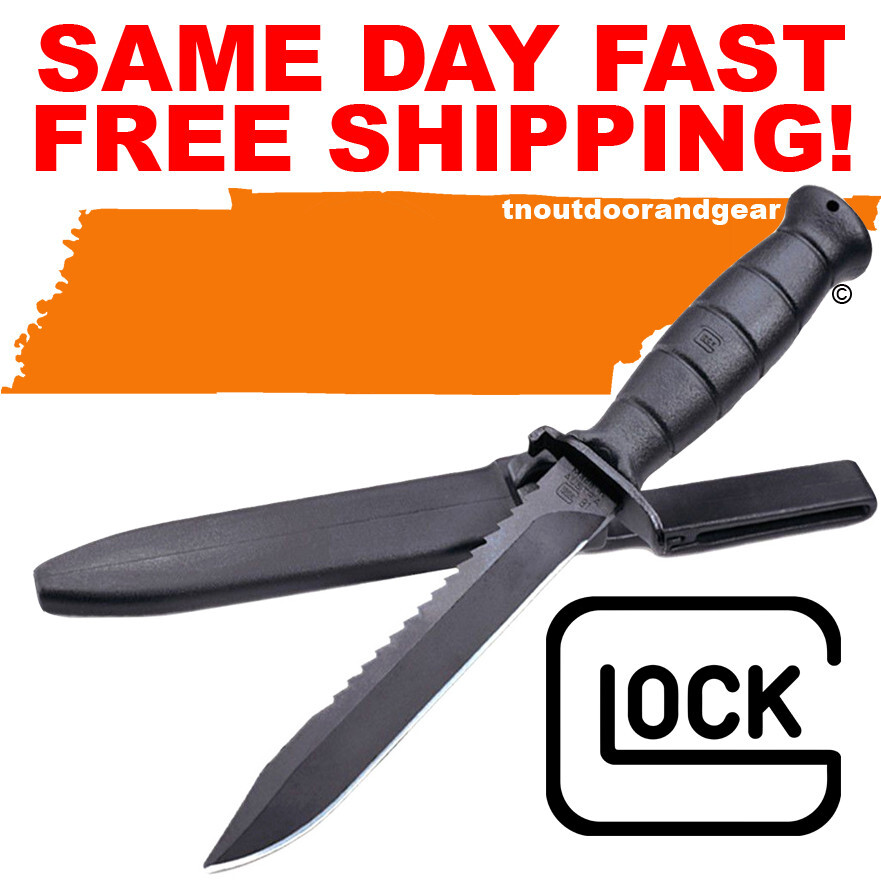 GLOCK BLACK KB17281 Field Knife w/Sheath 6.5\
