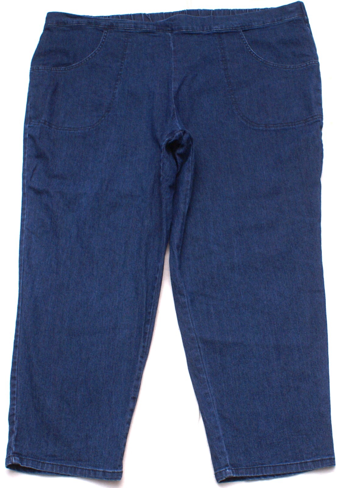 JMS Just My Size Pull On Elastic Waist Blue Jeans Denim Pants Womens 4X P X 27\