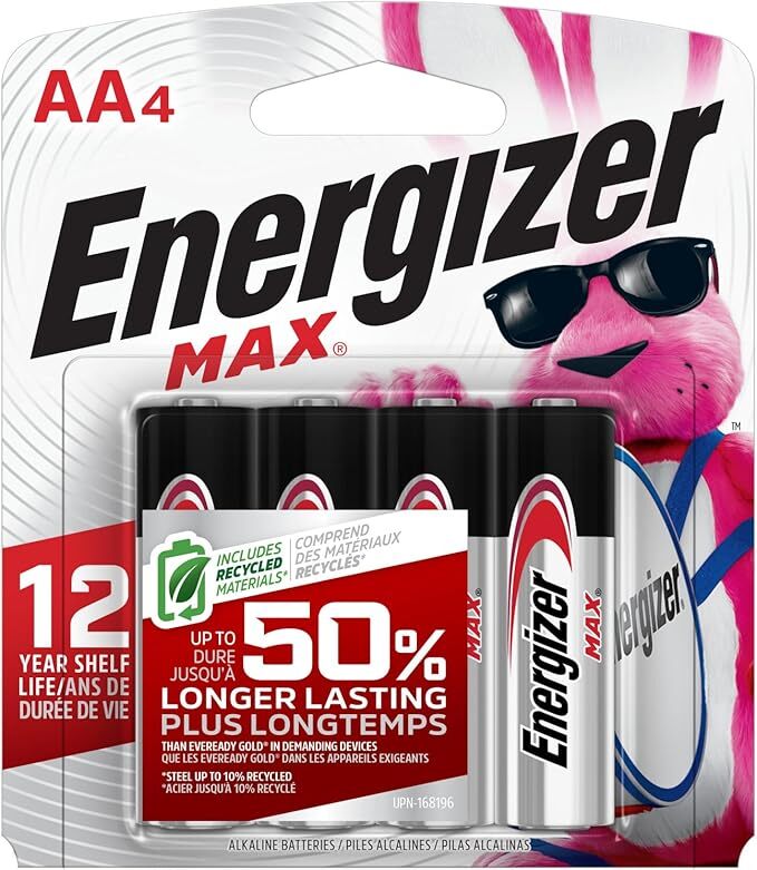 (LOT of 5) Energizer MAX AA Batteries 4-Pack - 20 Batteries total
