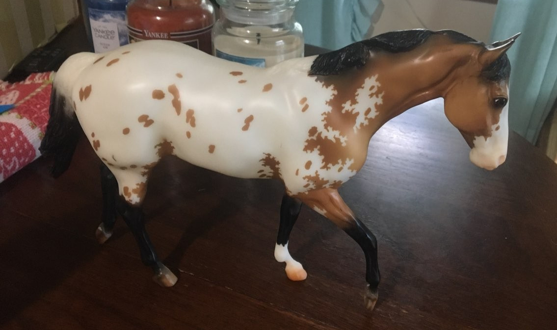 Breyer BreyerFest Horse #711478 Pech Merle Buckskin Appaloosa Version John Henry Breyer BreyerFest Horse #711478 Pech Merle Buckskin Appaloosa Version John Henry