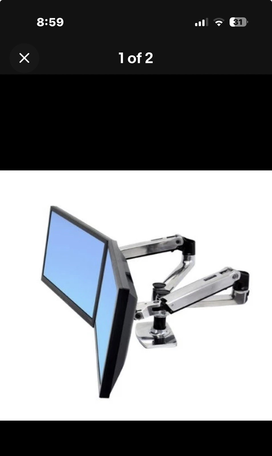 Ergotron 45-245-026 Mounting Arm for Flat Panel Display - Silver (45245026)