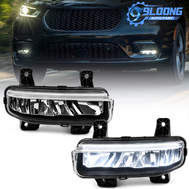 LED Fog Lights Lamps For Chrysler Pacifica 2021-2024 Driver & Passenger Side