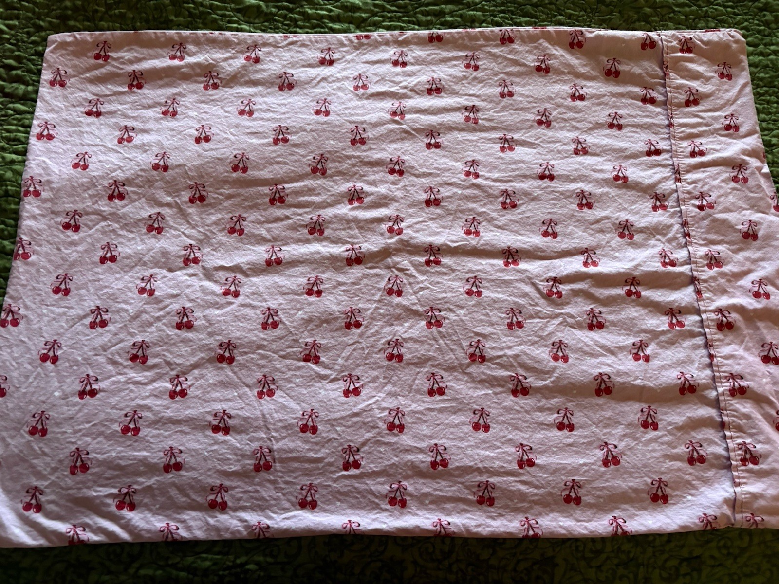 Papyrus Red Cherries Cotton Pillowcase Queen Size