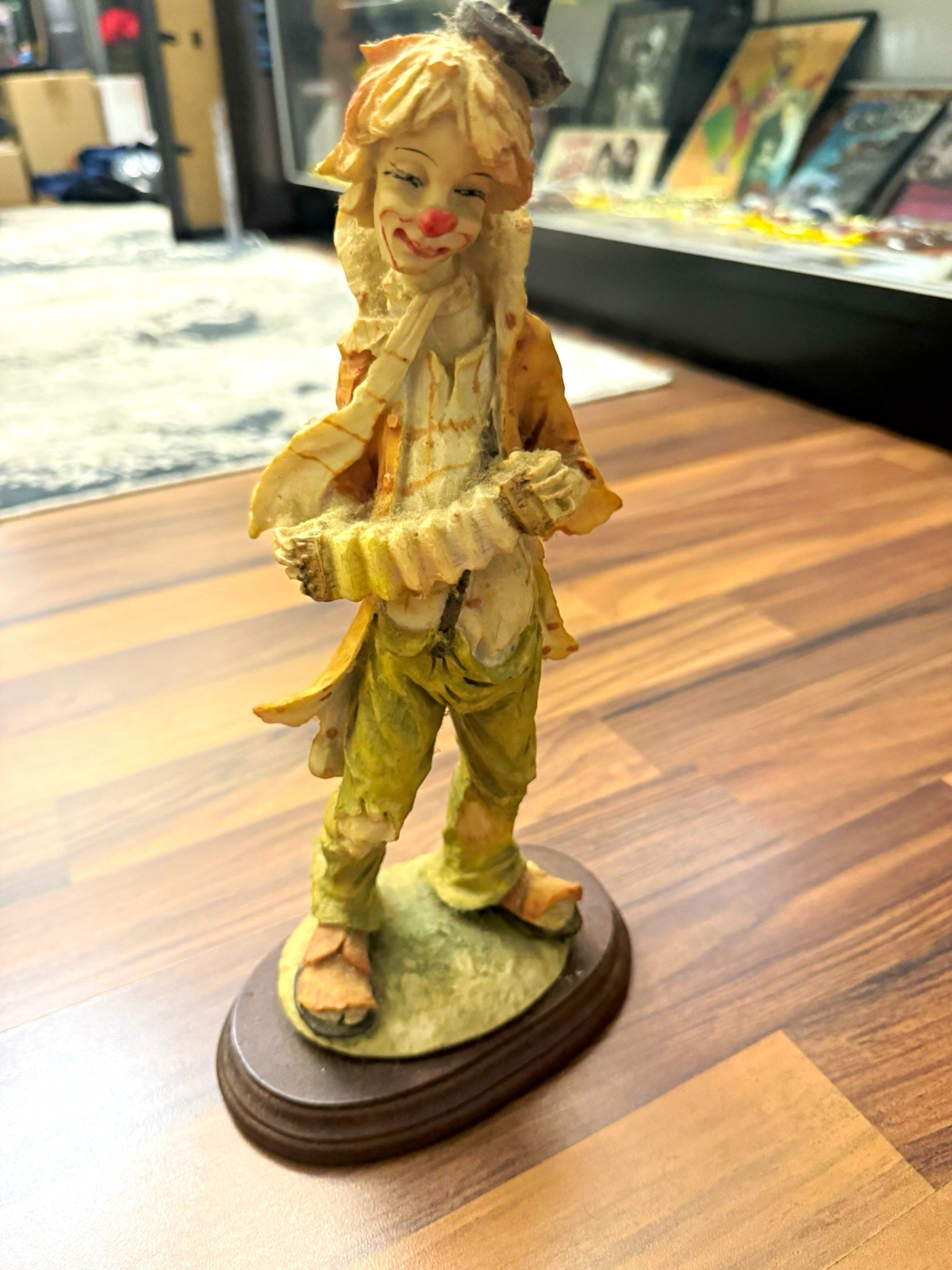 1950’s - 1970’s Vintage Hand Painted Clown Figurine Resin Clown Statue 1978 