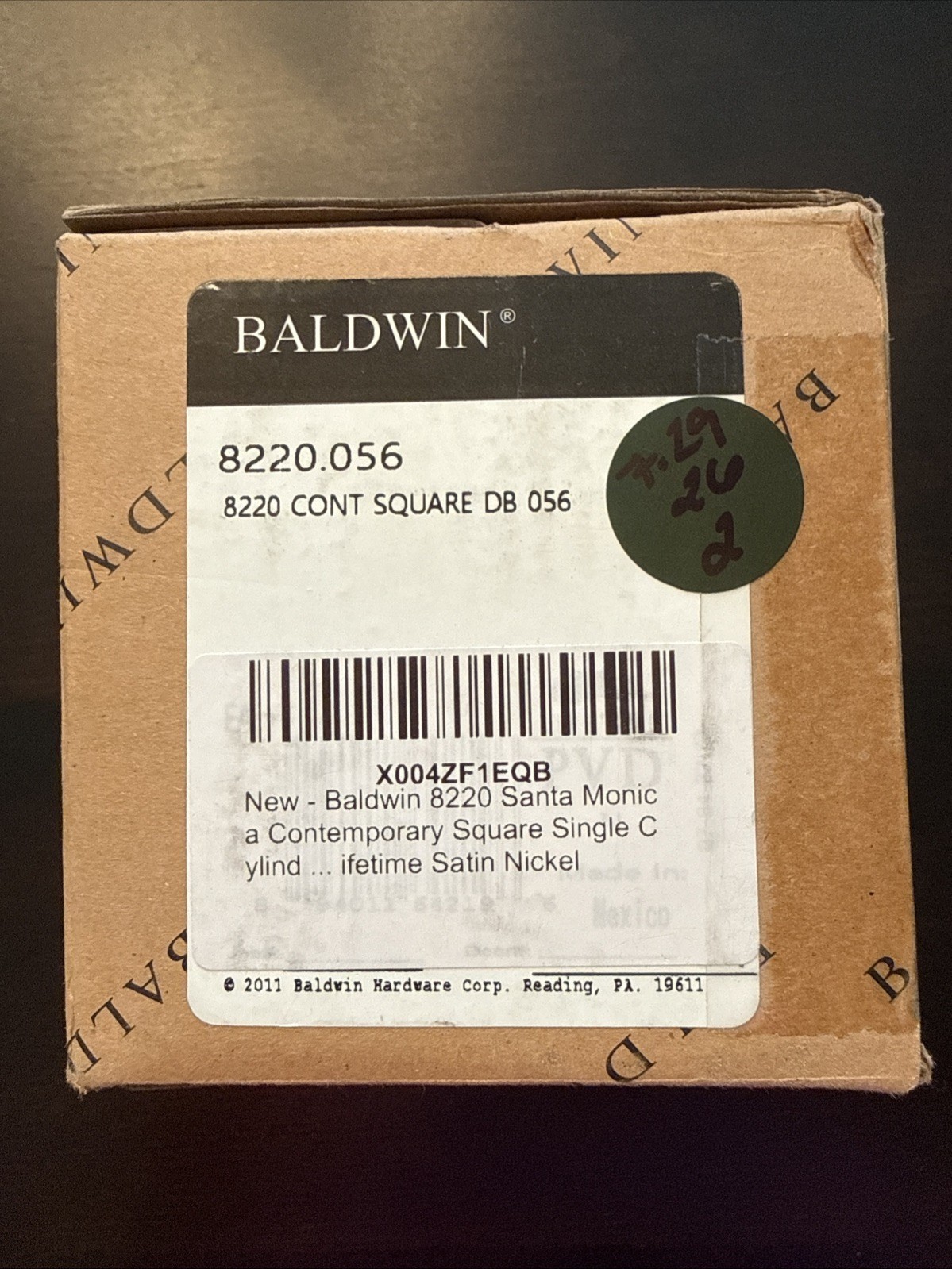 Baldwin 8220.056 8220 Cont Square DB 056